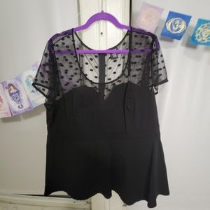 Torrid Sheer Top Size 3